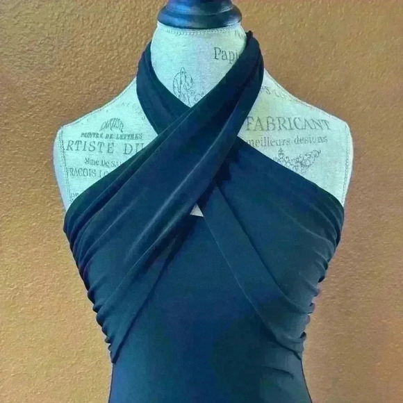 Lovers And Friends “Kelly” Mini Halter Dress Black Size Small New With Tags! - Picture 6 of 12